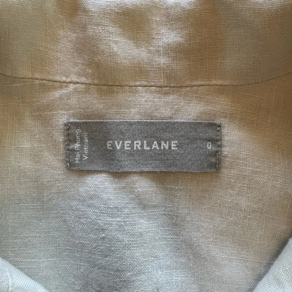 Everlane Button-Up Linen Top - Picture 6 of 7